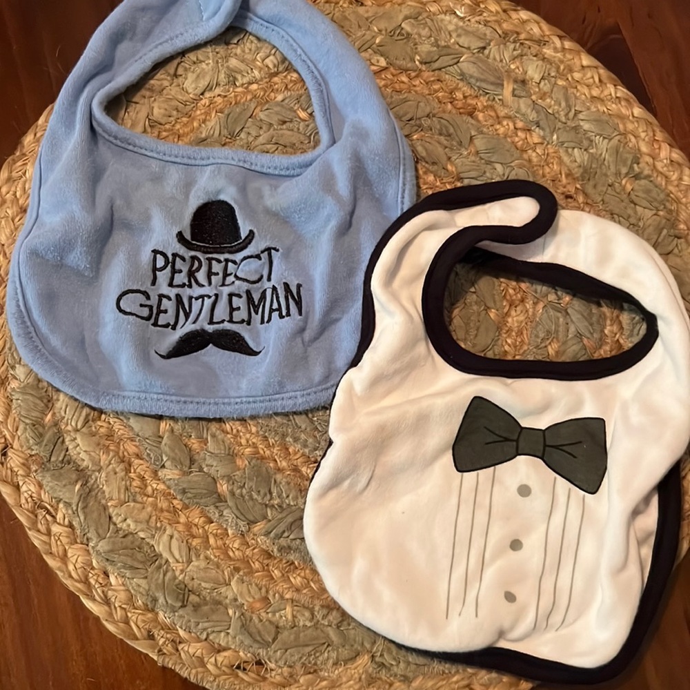 “Perfect Gentleman” and Tuxedo shirt bibs